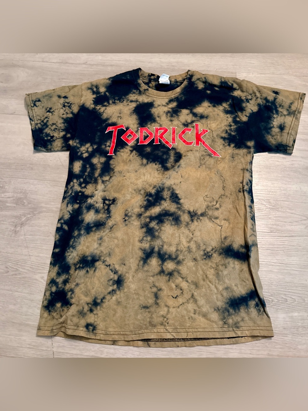 Todrick Hall Hard To Find T-Shirt Sz Medium Unisex Tie Dye Short Sleeve Red Font